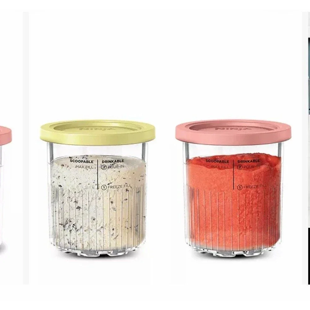 Ninja Creami Delux Pints with Lids (Set of 3) - Pastel